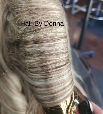 Hair done by Donna