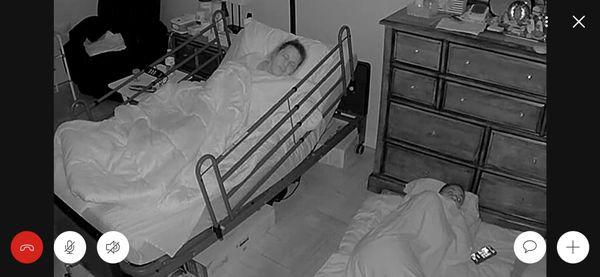 NIGHT SHIFT AIDE SLEEPING 10 OU OF 12 HR SHIFT