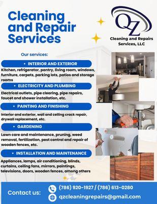QZ Cleaning and Repairs Services