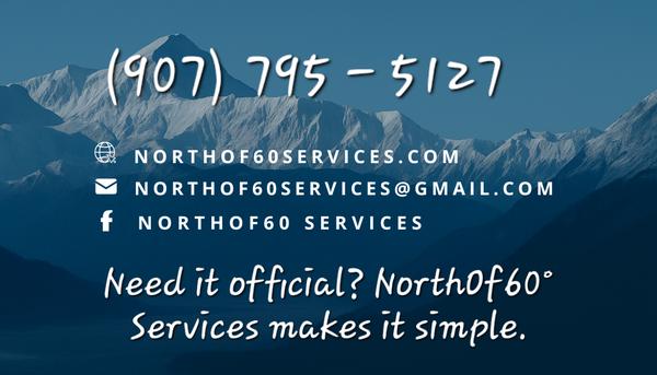 North Of 60 Services