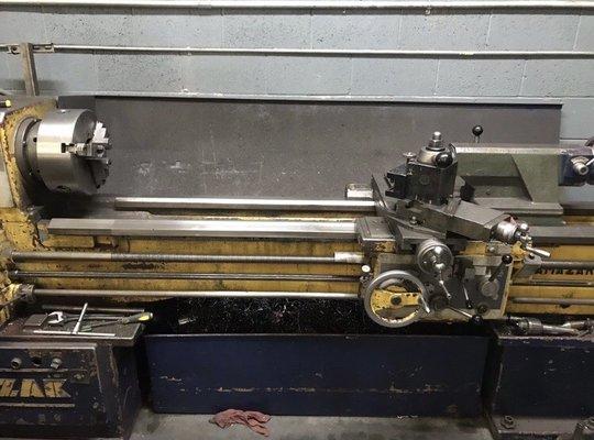 We have a lathe to make a barrel and rods