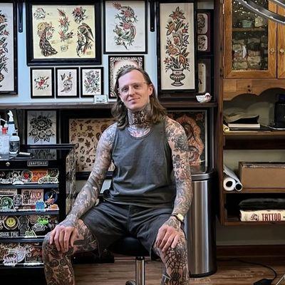 Brian Visser: One of the tattooers at Bigtime (instagram: @brianvisser)