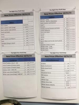 prices