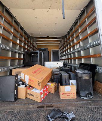 Electronics recycling pickup