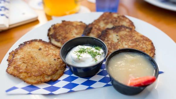 Kartoffelpuffer, 'crisp', but not.