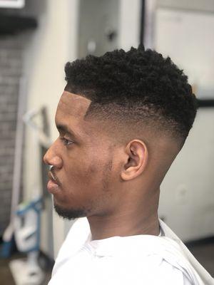 Crispy fade with the sponge action on top!