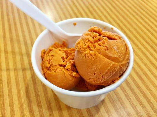 Thai tea ice cream