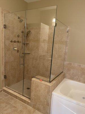 New shower enclosure installed by the Shower Door Experts, Jefferson MD