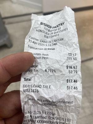 The price advertised 2.99 and 12.99. Scamming people with the extra change.