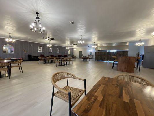 Spacious dining room