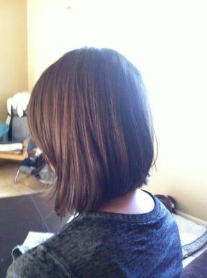 Angled bob the next day. Still love it!