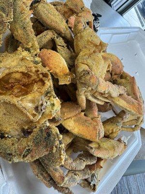 Fried crabs