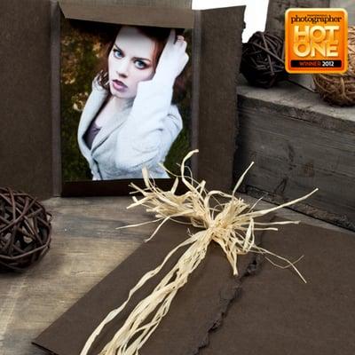 Artisan portrait cases in cocoa