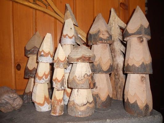 Cute little trees made out of tree