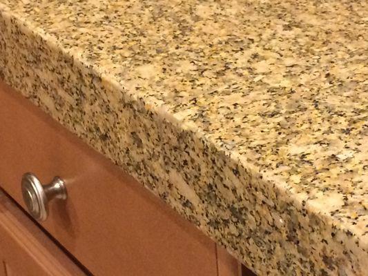 mitered edges; virtually invisible seam