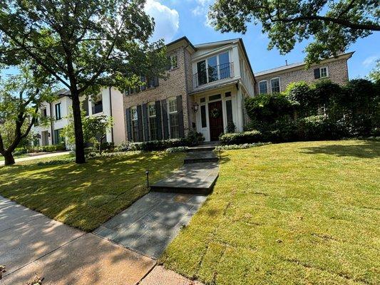 Beautiful SOD installation project in Frisco, TX.