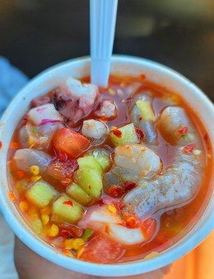 Aguachile to go!!! It's always soooo good!!!