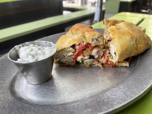 The Chicken Greek Pasty