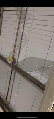 Broke our window less than 24 hours later and stole things