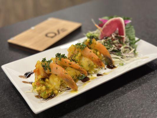 Shrimp cocktail with mango salsa - Special Menu