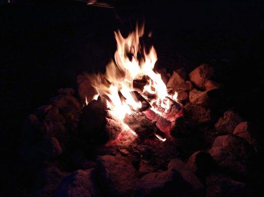 Beautiful fire using high quality wood!