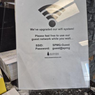 Guest WiFi password and sign in. 12/12/2025