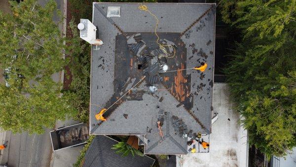 Shingle Roof Replacement in Los Angeles