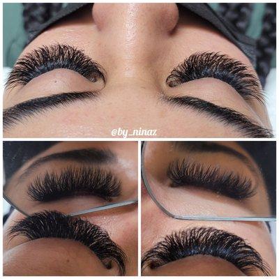 Volume lashes extension