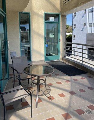 Our entrance on the second floor