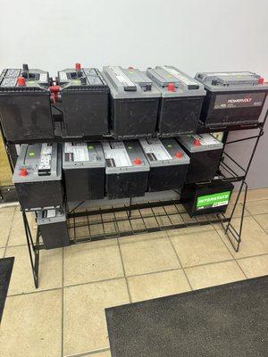 Many batteries in stock!