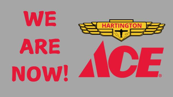 Exciting news! Kruse True Value is now Hartington Ace Hardware.