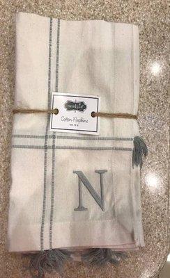 Original Dinner Napkin before personalization.