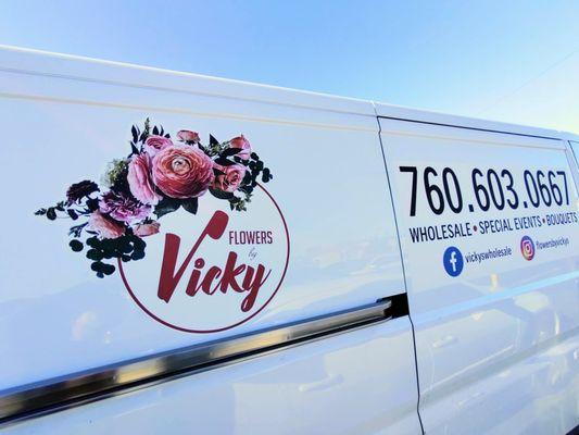 Promotional Decal on Vehicle.