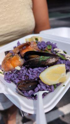 ube seafood paella