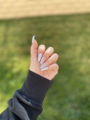 gel x - natural medium stiletto