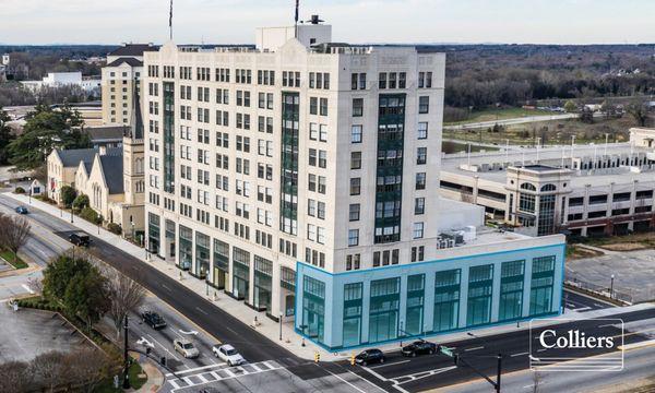 Side upper angle of building our Suite A is in.