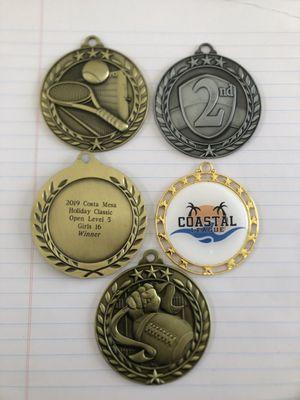Some medals and engraved back