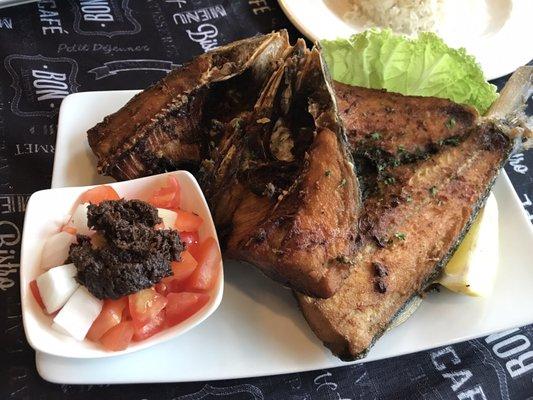 Daing Na Bangus: marinated and butterflies whole milkfish
