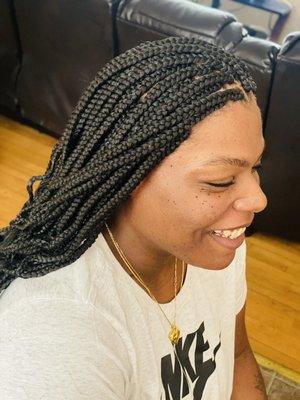 Box Braids Waist Length ($155) Hair Included