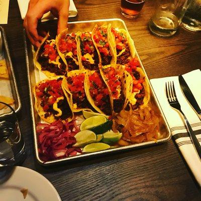 Featured tacos of the day: Chorizo & Asada@ Luna Taqueria! Muy Delicioso!