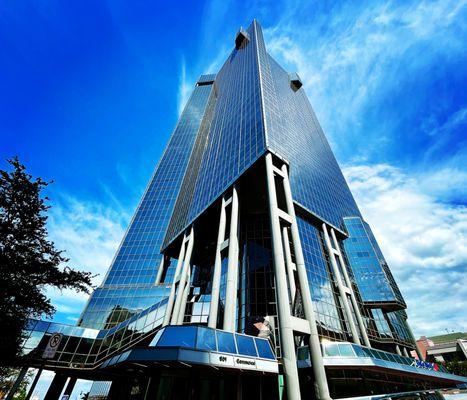 Beautiful shot of Bass Tower I in Fort Worth.