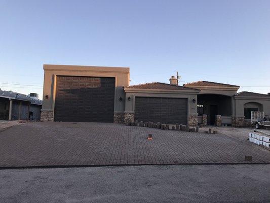 Beautiful paver work on our new home by Jeff and his crew!