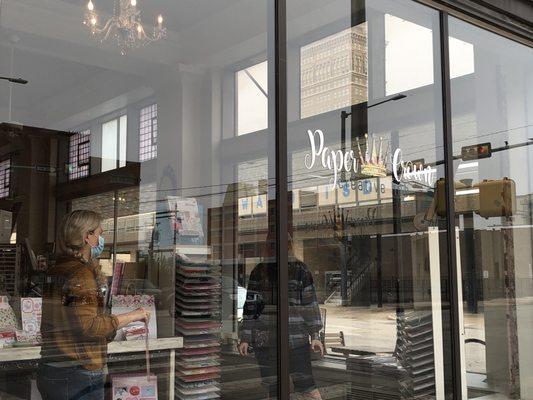 Outside display of store