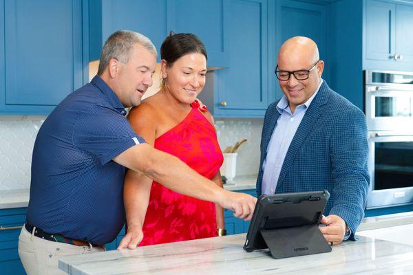 Matt Territo showing prospective buyers the 2024 HGTV Dream Home in St. Augustine