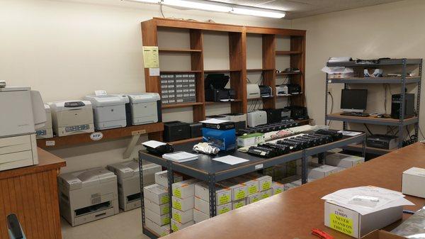 Complete in-house testing of our toner cartridges before delivery.