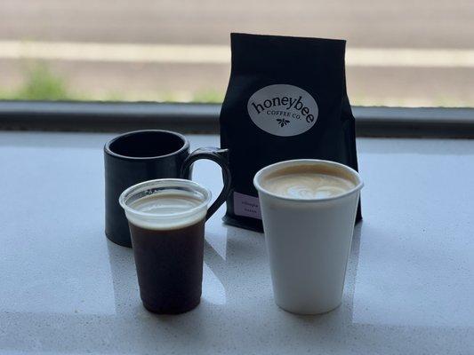 Nitro Cold Brew and a Latte