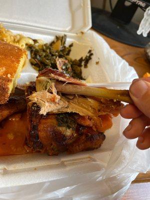 Update: the  bbq chicken is the best I ever had. So tender and succulent and falling off the bone