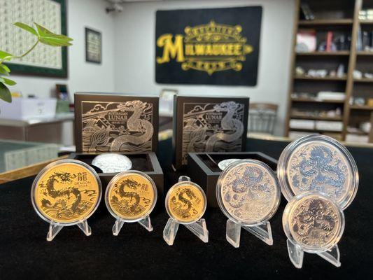 Australia's 2024 Lunar Dragon with Perth Mint Anniversary Privy