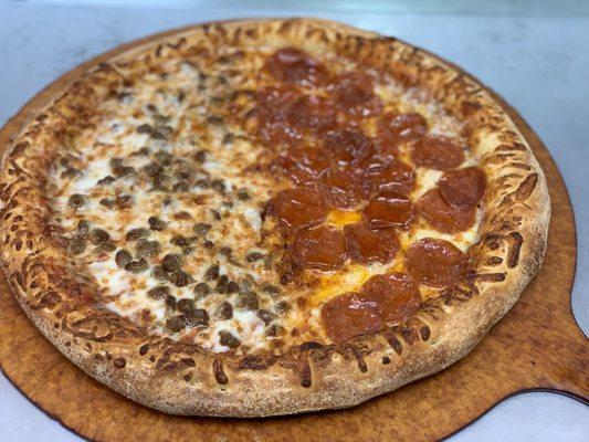 Yes! That hand tossed!