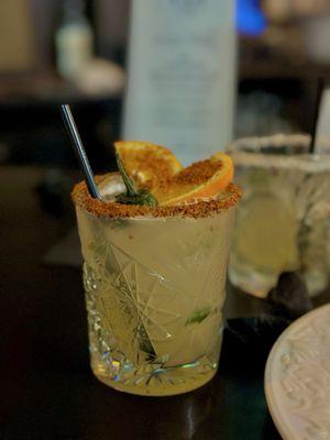Al Pastor Margarita (1 of the 2 mezcal drink on their menu)